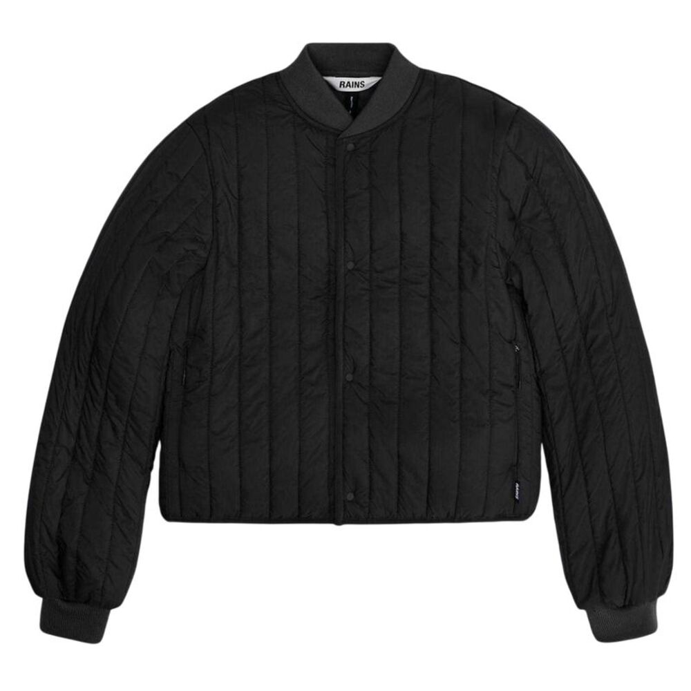 Rains Womens/Ladies Lightweight Short Bomber Jacket / Black